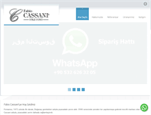 Tablet Screenshot of cassani.com.tr